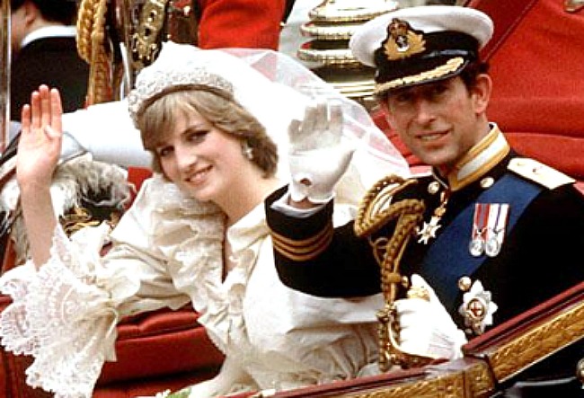 Image result for wedding of Charles, Prince of Wales, and Lady Diana Spencer
